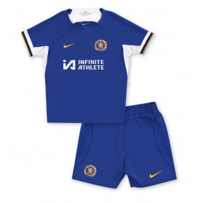 Chelsea kläder Barn 2023-24 Hemmatröja Kortärmad (+ korta byxor)